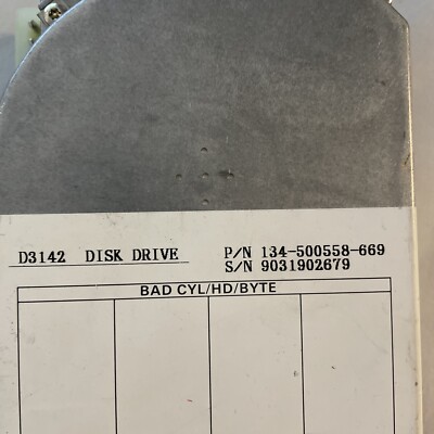 Vintage NEC D3142 42MB MFM 3600K 3.5” IDE Hard Drive Desktop @HDD2