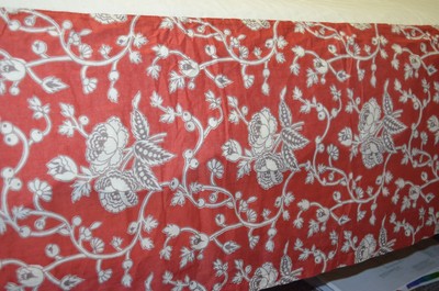 Anthropologie Bedding Bed Skirt Red Cream Boho 60"x 80 ...