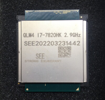 I7-7820HK QLM4 CPU 2,9GHz Kaby-Lake LGA1151
