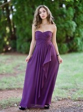 Wedding Purple Dress Size 2 By David’s Bridal