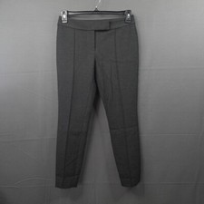 Classiques Entier Womens Dress Pants 4 Gray Corp Office Minimalist Capsule