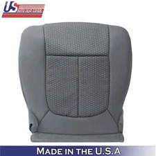 2011-2016 For Ford F250 F350 XLT Cloth Front Driver Bottom Seat Cover Steel Gray