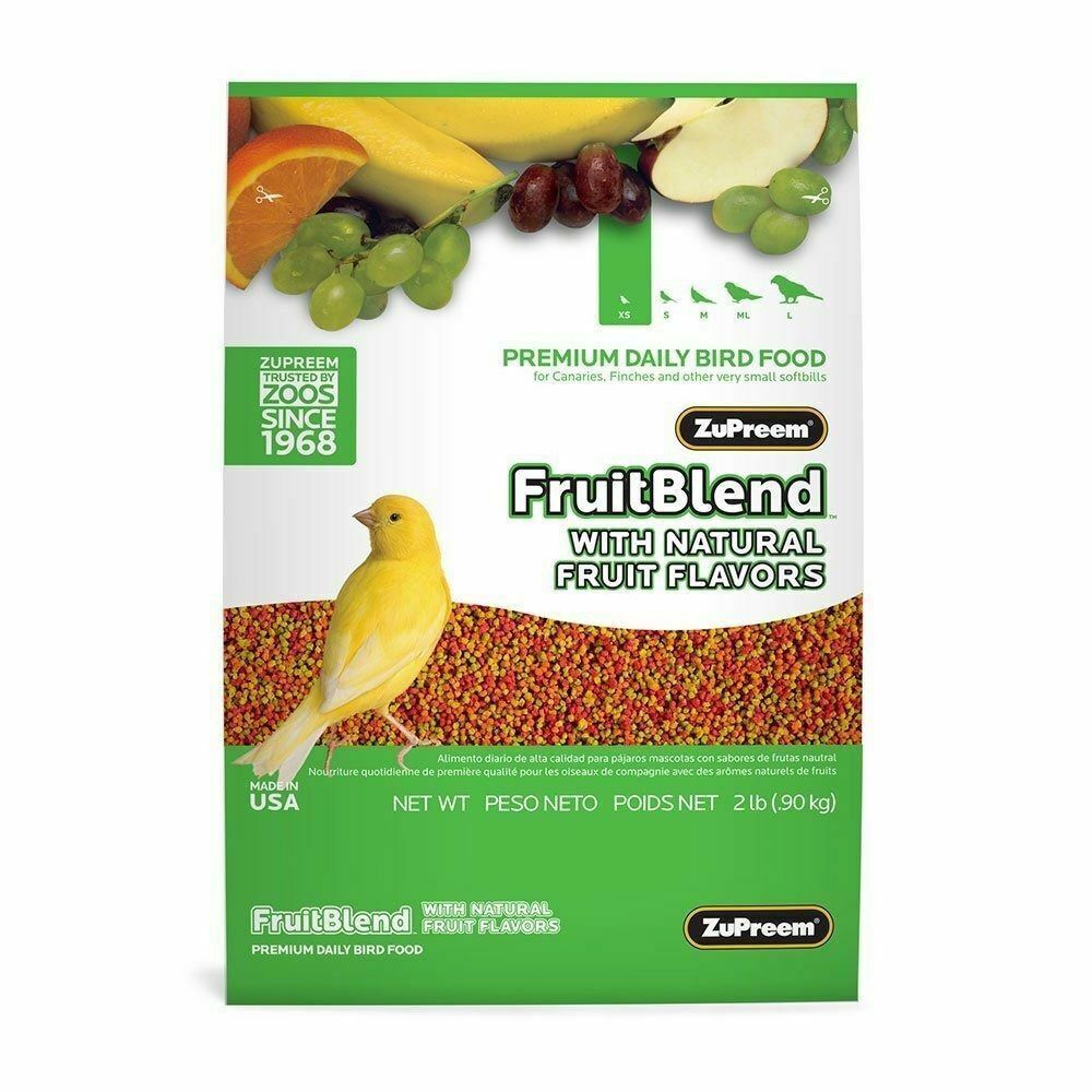 ZuPreem Avian Fruit Blend Premium Food For Very Small Birds 2Lbs