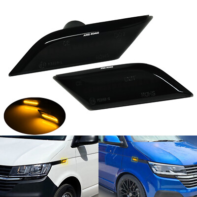LED Seitenblinker Set Schwarz für VW Transporter T6.1 Califonia facelift ab 2020