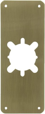 Don-Jo RP-13509-630 Satin Stainless Steel Remodeler Plate, 3-1/2'' x 9''