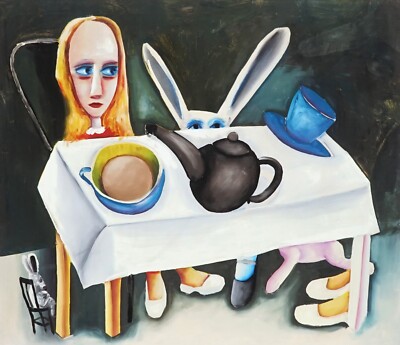 Charles Blackman : Feet Beneath the Table : Archival Quality Art Print