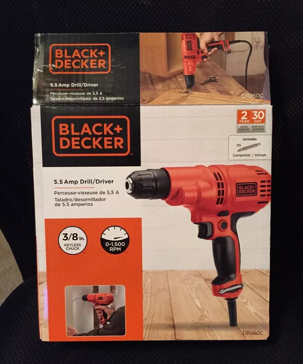 Black and Decker 5.5 AMP 3/8 Corded Drill Unboxing and Test