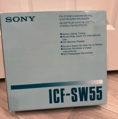 SONY ICF-SW55 WORLD BAND & SHORT WAVE RECEIVER RADIO AM FM
