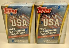 Lot of (2) 2020 TOPPS Team USA Olympic and Paralympic Blaster Box Sealed (C30)
