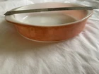 Rate Vintage Pyrex #221 8 Inch Cake Plate - Desert Dawn Pink