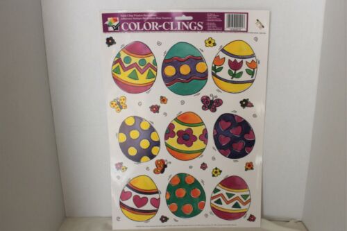 2 Vintage Easter Window Clings 12 In. X 17 In. High Qalty Beautiful Cute Funny ! - Bild 4 von 9