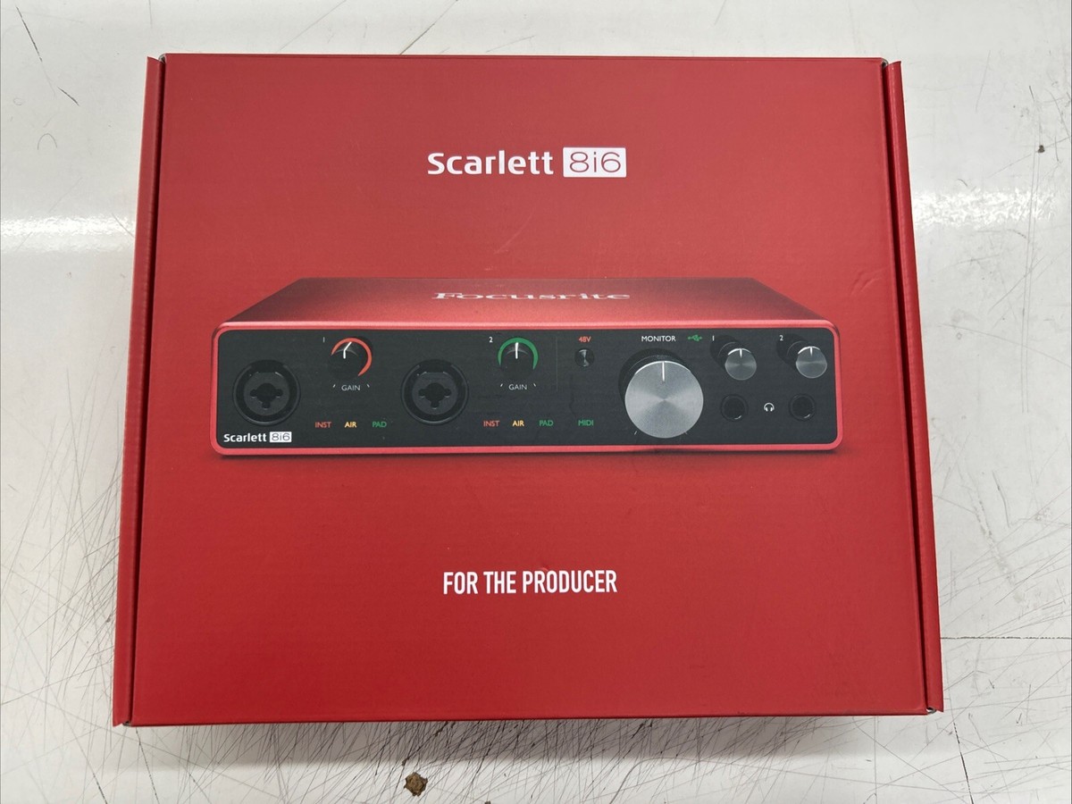 Focusrite SCARLETT 8I6 3rd Gen 192KHz USB Audio Recording