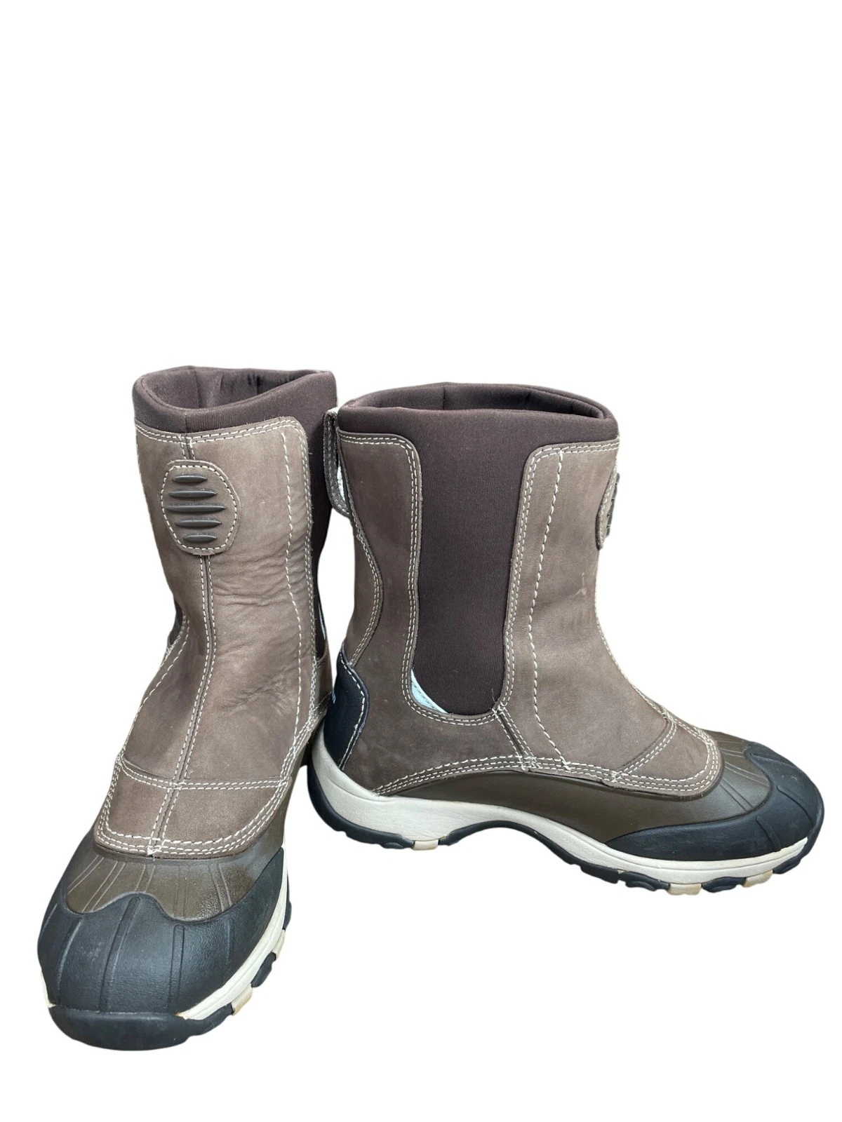 L.L. Bean Tex 2.5 Womans Brown Black Waterproof Winter Boots Sz 7.5M SKU 9402