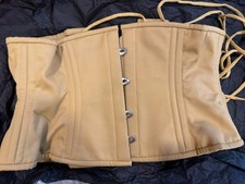 Orchard Corset - Steel Boned, size 28, short, underbust, beige
