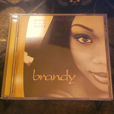 Brandy Never Say Never CD 1998 Atlantic R B Soul Album Jewel Case Gold