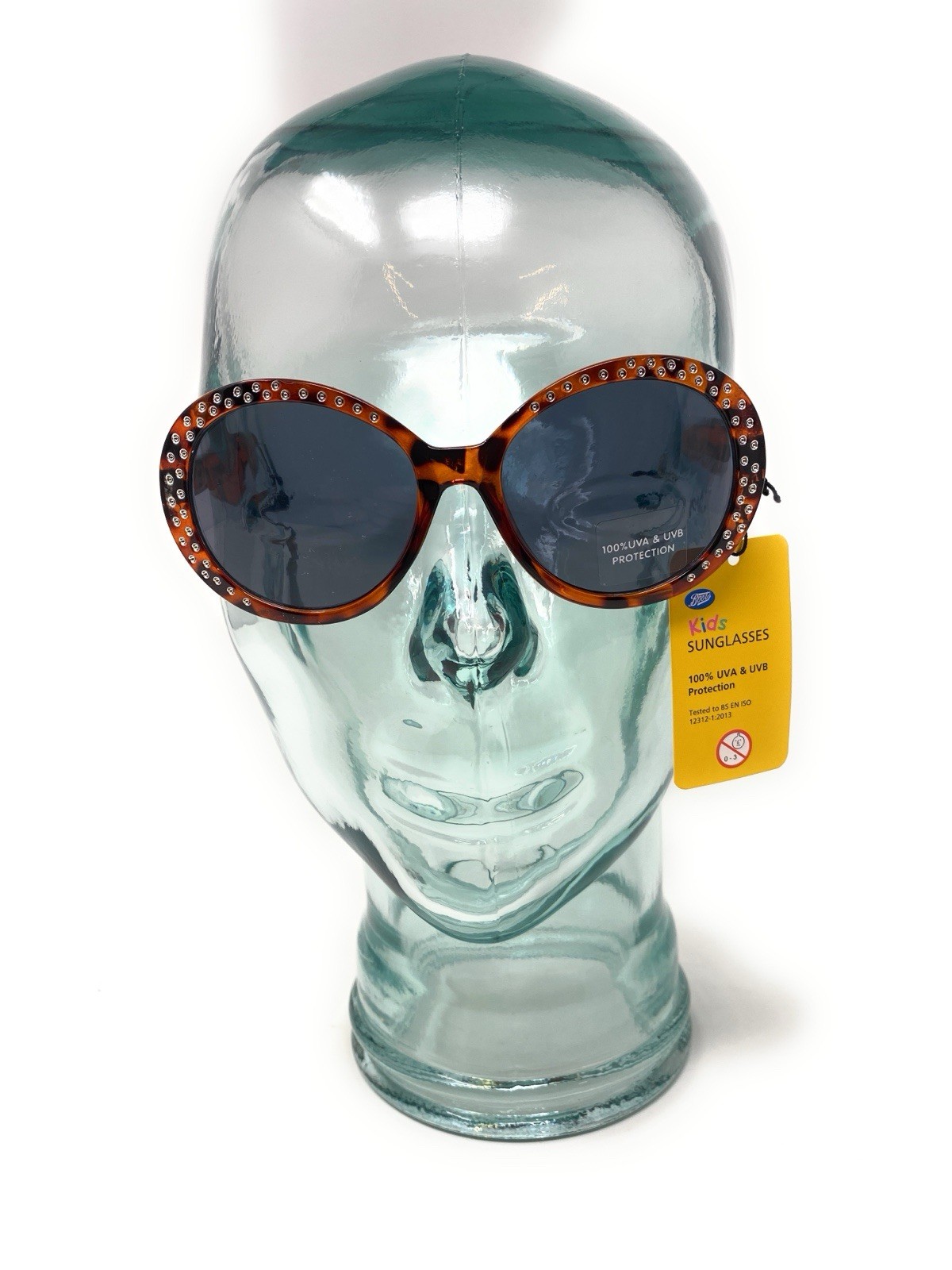 Kids Sunglasses Girls with Brown Animal Print Frames by Boots 100% UVA & UVB