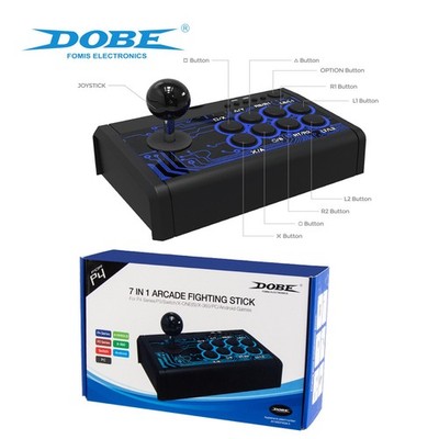 7-in-1 Arcade Fight Stick Joystick for Xbox PS4 PS3 Switch PC Android Gaming