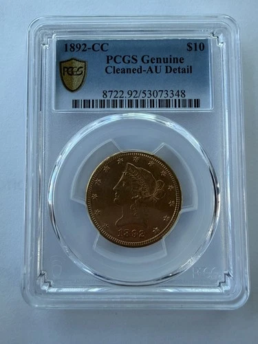 1882-CC Liberty Gold Eagle $10 Carson City Coin - Certified PCGS AU Detail