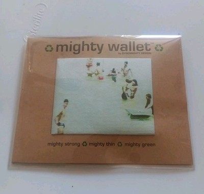 MIGHTY WALLET Male Sports Theme money dollars Ultra Thin Strong Tyvek - New