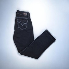 Levi's 529 Damen Jeans Curvy Straight Leg Schwarz W30 L32