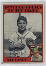 1972 Topps Boyhood Photos of the Stars Sal Bando #348 14tz