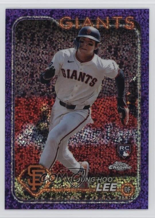 2024 Topps Chrome Purple Speckle Refractor /299 Jung-Hoo Lee Jung Hoo #201 0m89