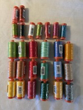 Paquete de 27 carretes de hilo de bordar máquina de algodón Aurifil 50 wt