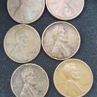 Lincoln Memorial Small Cent Lot (6) Business Strike Mixed Dates Denver Copper BN — photo 2