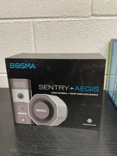 New Bosma Sentry + Aegis WiFi HD 1080p Video Wired Doorbell Black Hardwired
