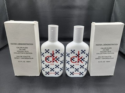 TWO NEW CALVIN KLEIN CK ONE HOLIDAY 2019 COLLECTORS EDITION EDT (TESTER) 3.3 OZ