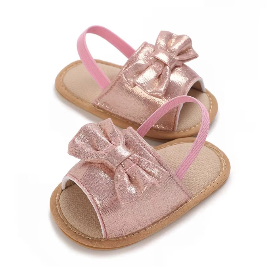 Baby Girls Sandals Summer Open Toe, Baby Shoes for Newborn Girl 0-6, 6-12, 12-18 - Image 2 of 4