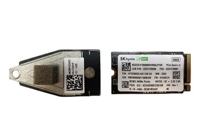 SK hynix BC901 256 GB SSD NVMe 2242, Interne Festplatte für PC, Laptop + Adapter