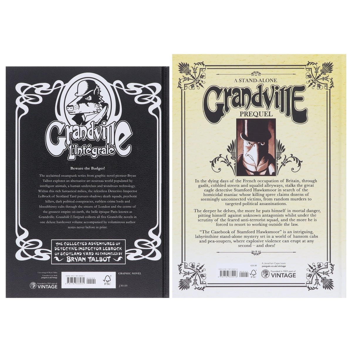 Grandville Series by Bryan Talbot 2 Graphic Novels Set - Fiction
