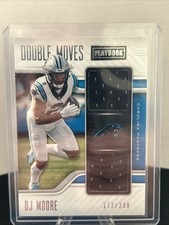 2021 Panini Playbook - Double Moves Relics D.J. Moore #DM-DMO /299 (MEM)