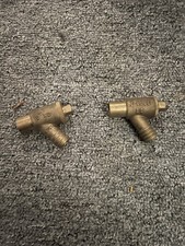 2 x Drain Cocks Type A 15mm Drain Off Valves Brass Pipe Plumbing Fitting