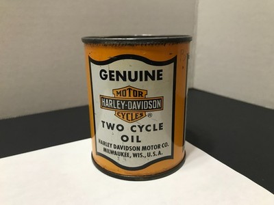 Vintage Harley-Davidson Two Cycle Oil Can - Empty 1/2 Pint Can