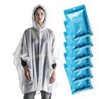 Poncho Pluie Imperméable Jetable - Cape de Pluie Femme Homme - Poncho