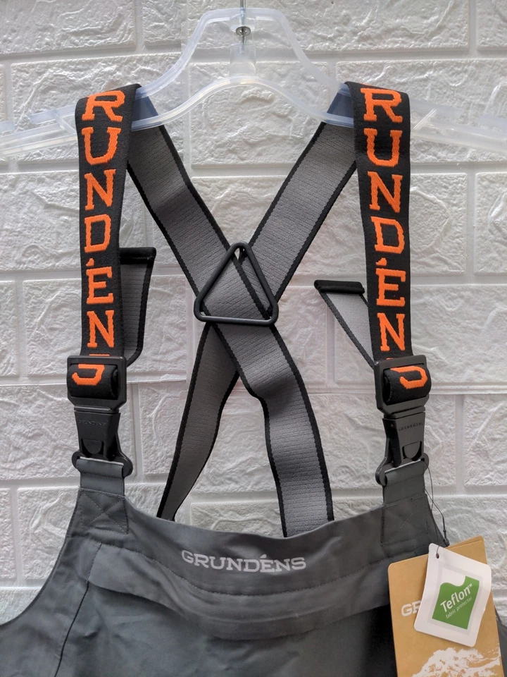 New Grundens Women's Pisces Bib Grey Sz M - Image 3 of 4