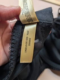 Dita Von Teese Burlesque Pinup Black Starlift Satin Full Cup Full Figure Bra 44f