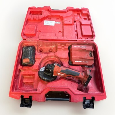 Hilti AG6D-22 NURON Akku Winkelschleifer Akku Ladegerät und Koffer