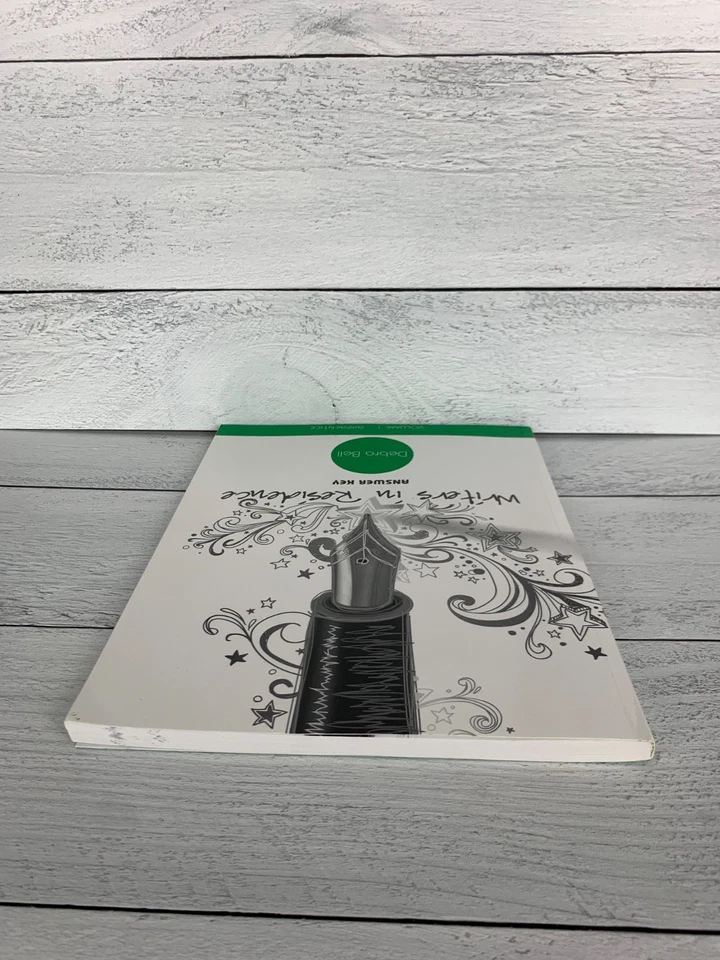 Writers in Residence Volume 1 Answer Key Paperback Book Homeschool School NEW - Image 4 of 4