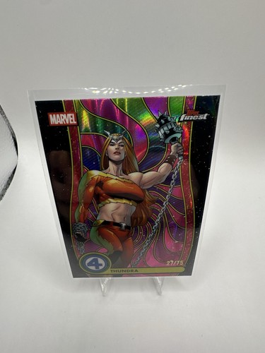 2026 Topps Finest Fantastic Four Thundra #BL-088 Pink Wave Refractor Parallel/75