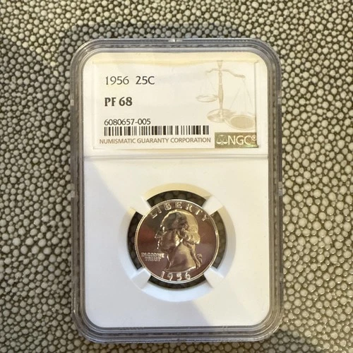 1956 25C Washington Quarter NGC PF68