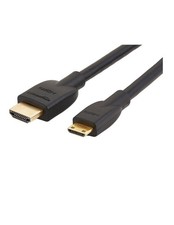 Amazon Basics High Speed Mini HDMI to HDMI Cable for Camcorder 1.8 m, 6 feet