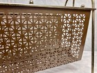 MCM Atomic Magazine Rack / Record Stand – Retro Mesh Metal Holder – Mid Century — photo 4