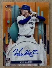 2025 Topps Finest - WILL WAGNER (RC) Auto /25 Orange #FA-WWA  BLUE JAYS 