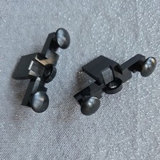 2 x Vintage LEGO Black Train Buffer Beam 4022