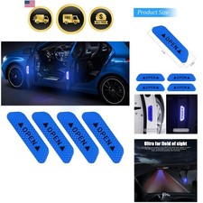 4PCS Reflective Open Warning Stickers for Car Door, Night Visibility Auto Saf...