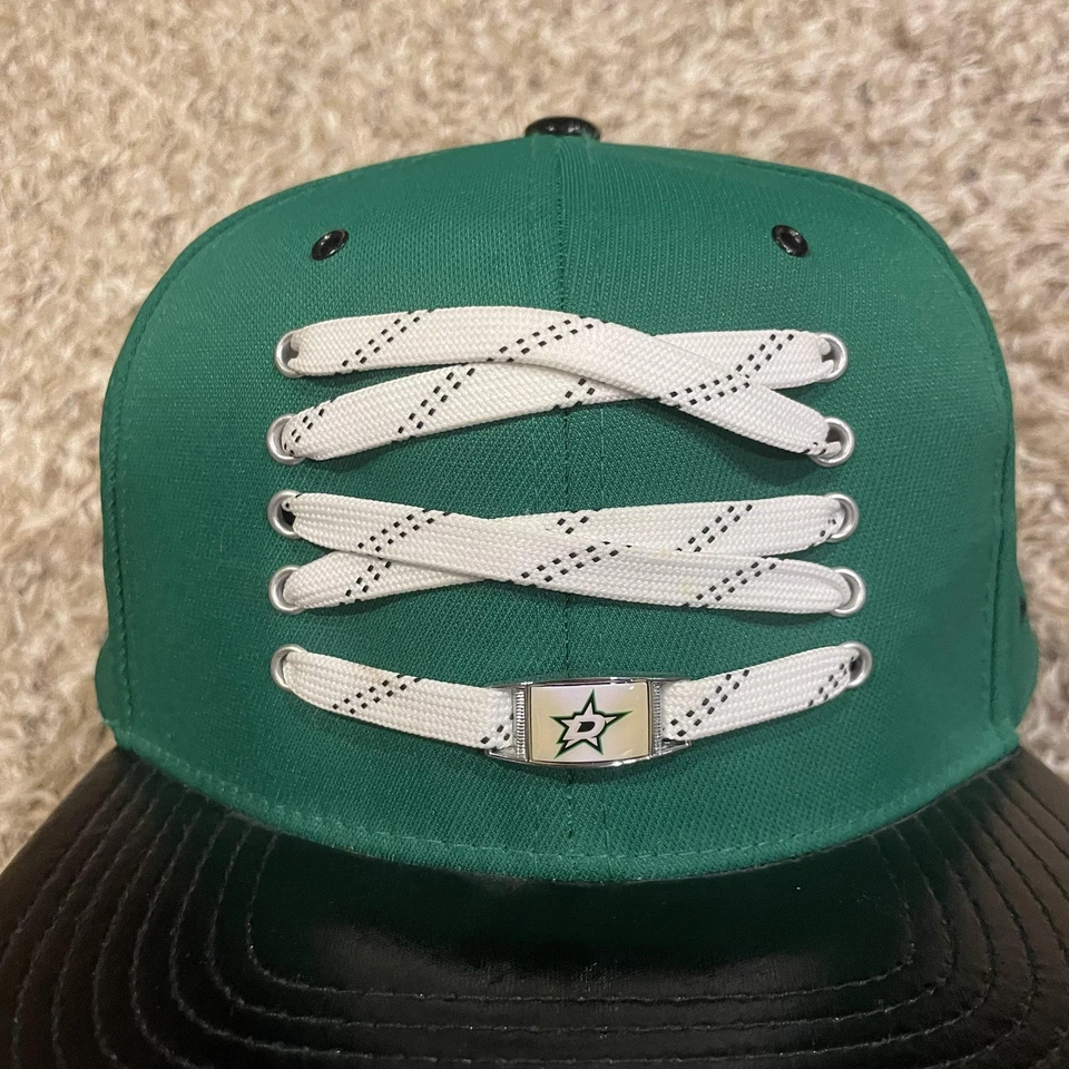 Dallas Stars Zephyr Lacer Hat Snapback Green Black NHL Hockey Laces Flat Bill - Image 3 of 4