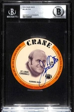 1976 Crane Discs 22 Jim Otis  BGS Auto Autographed BAS Authentic B84238